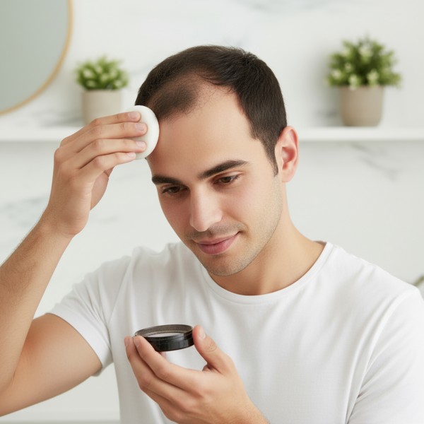 بودرة لتكثيف وإخفاء فراغات الشعر للرجال والنساء