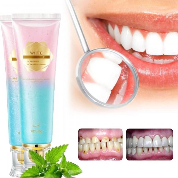 مبيض الاسنان الطبي بالنياسيناميد والنعناع