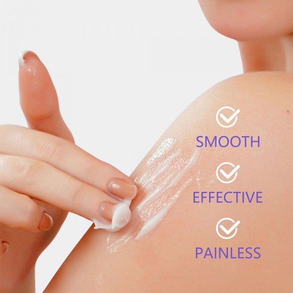 كريم إزالة الشعر والعناية بالبشرة فعّال وبدون ألم (نساء ورجال)