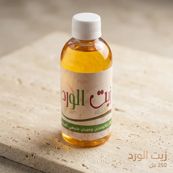 زيت الورد الوردي المحفز الطبيعي للبشرة