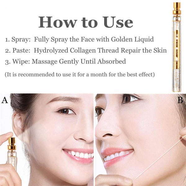 خيوط الكولاجين الذهبي