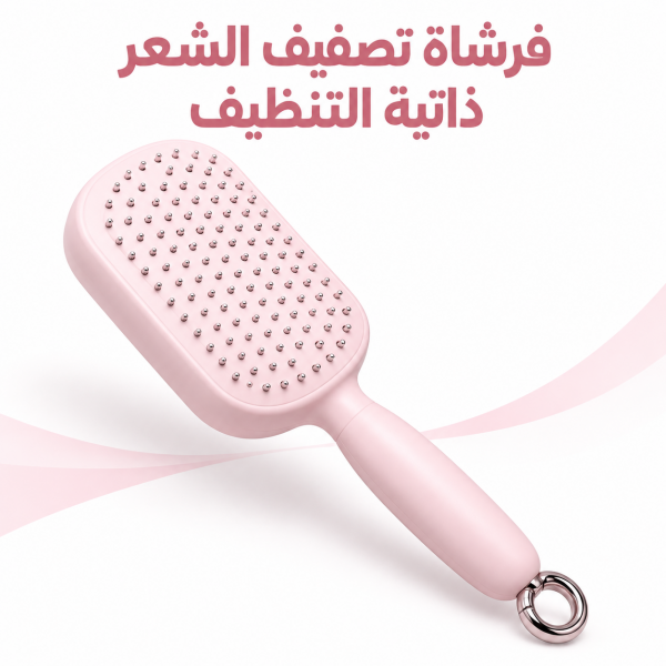فرشاة تصفيف الشعر ذاتية التنظيف
