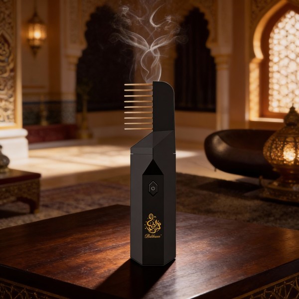 مبخرة كهربائية قابلة لإعادة الشحن عبر منفذ USB بسعة 1500 مللي أمبير مزودة بمشط شعر