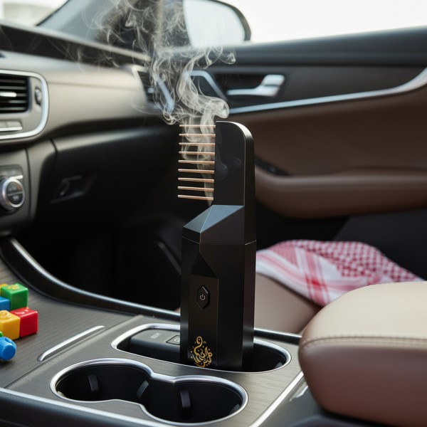 مبخرة كهربائية قابلة لإعادة الشحن عبر منفذ USB بسعة 1500 مللي أمبير مزودة بمشط شعر