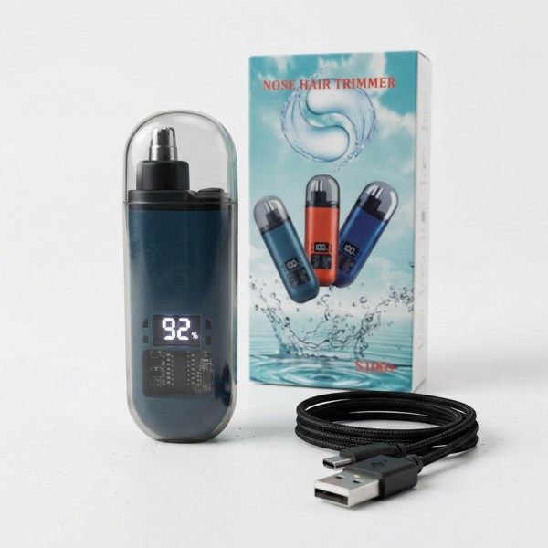 ماكينة تشذيب شعر الأنف الكهربائية صغيرة الحجم محمولة مناسبة للرجال والنساء شحن USB استخدام لاسلكي
