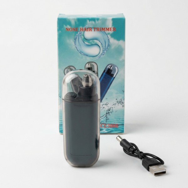 ماكينة تشذيب شعر الأنف الكهربائية صغيرة الحجم محمولة مناسبة للرجال والنساء شحن USB استخدام لاسلكي
