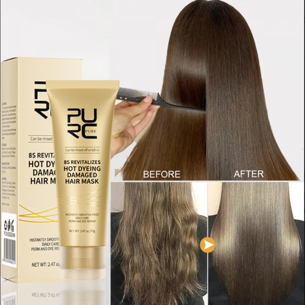 الماسك الطبيعي لفرد الشعر و ترطيبه بالكيراتين