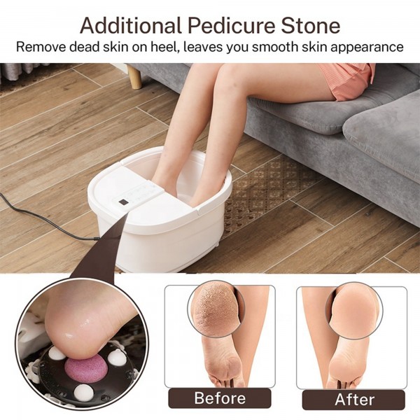 بكج العيد الفاخر للعناية بالقدمين - جهاز مساج 500 واط + مبرد كهربائي ذكي