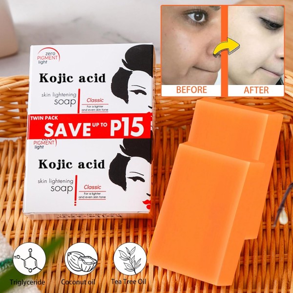 عرض 3 من صابون حمض الكوجيك الكوري