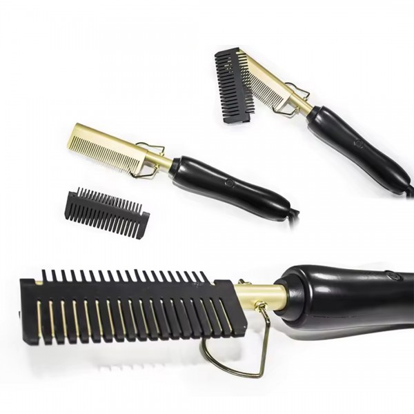 عرض مشط فرد الشعر المجعد القوي+مشط هدية