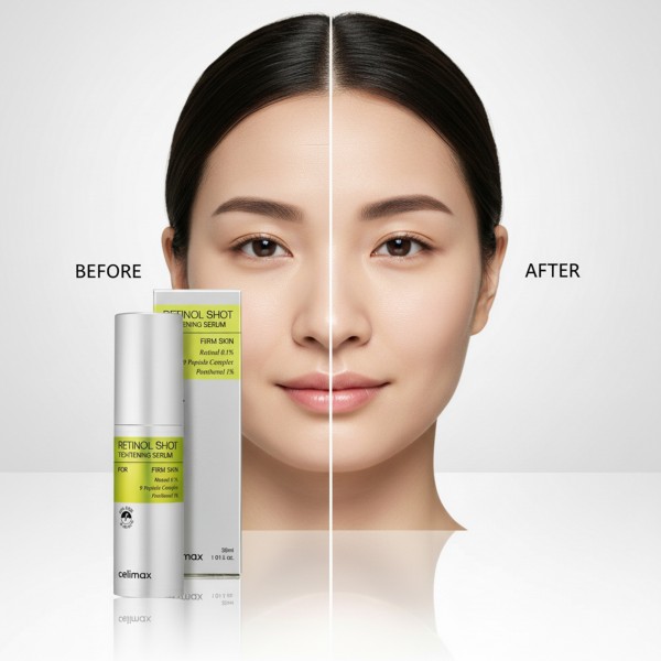مجموعة البشرة الزجاجية كريم ريتينال بديل البوتوكس لشد البشرة 15 مل سيليماكس سيروم فيتا أ ريتينول لشد البشرة 30 مل