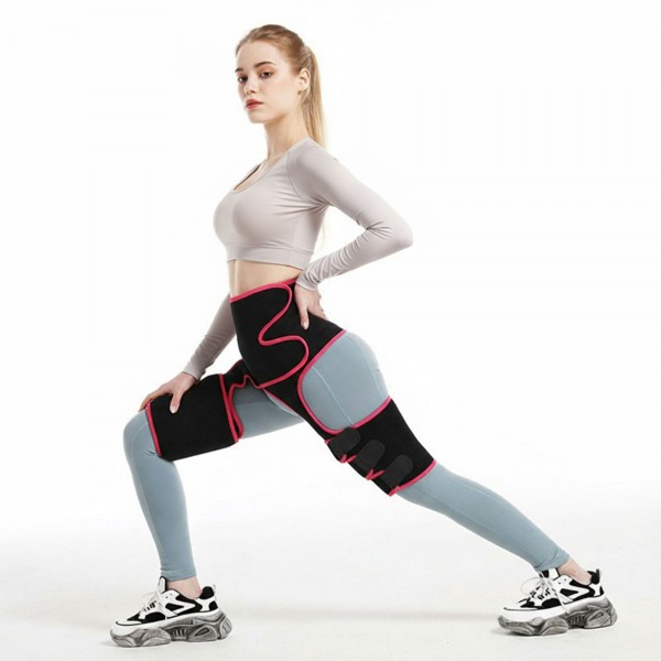 عرض مع حزام رياضي قابل للتعديل لتنحيف البطن والساق بالحرارة معجهاز تدليك كهربائي مع 6 مستويات ضغط ساخن