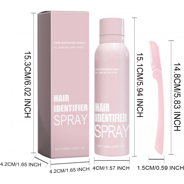 عرض حبتين سبراي تحديد شعر الوجه والجسم+ حبتين شفرات إزالة شعر الوجه