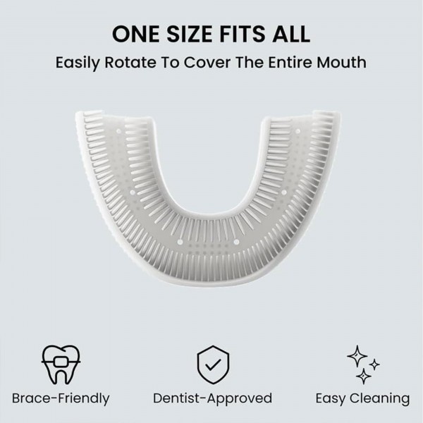 جهاز تنظيف الأسنان الأوتوماتيكى + جل التبييض الفورى