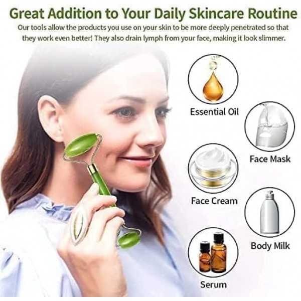 كريم التخلص من تجاعيد منطقة العين+ gua sha لعلاج الانتفاخ وشد الوجه