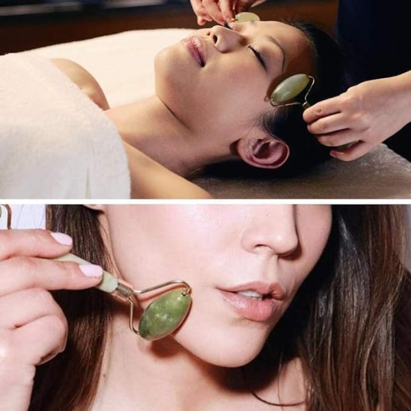 كريم التخلص من تجاعيد منطقة العين+ gua sha لعلاج الانتفاخ وشد الوجه