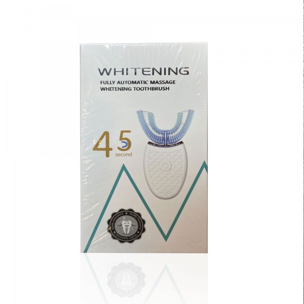 عرض 2 فرشاة أسنان سيليكون أوتوماتيكية 360 على شكل U