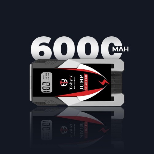 سعة 6000 مللي أمبير Toby X6 جهاز تشغيل بطارية السيارة مع منفاخ 2 1