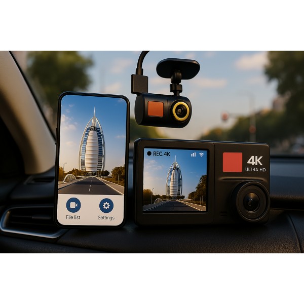 GPS داش كام مع واي فاي  و  ضمان سنة