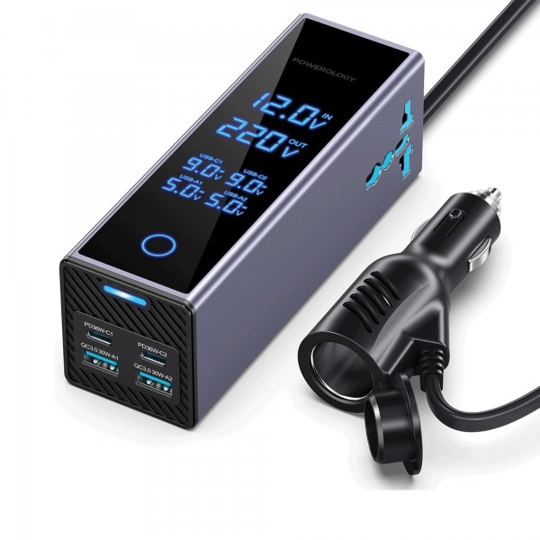 محول شاحن سيارة 300 واط AC 220V إلى 12V