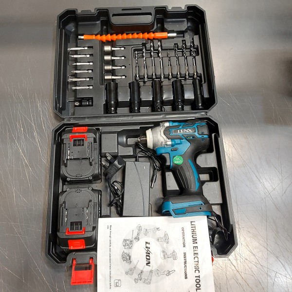 دريل كفرات مع شنطة عدة متكامله للسيارة و المنزل بضمان عامين