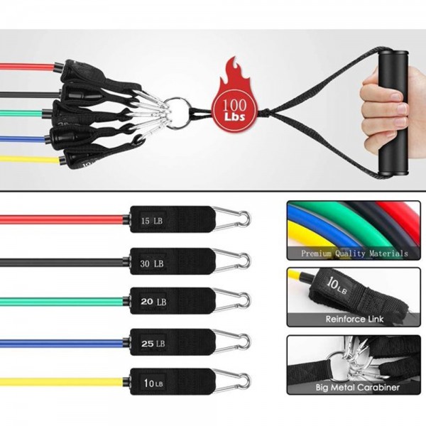 الأربطة المرنة للتمارين الرياضية بقوة من 4 5 كجم الى 13 6 كجم