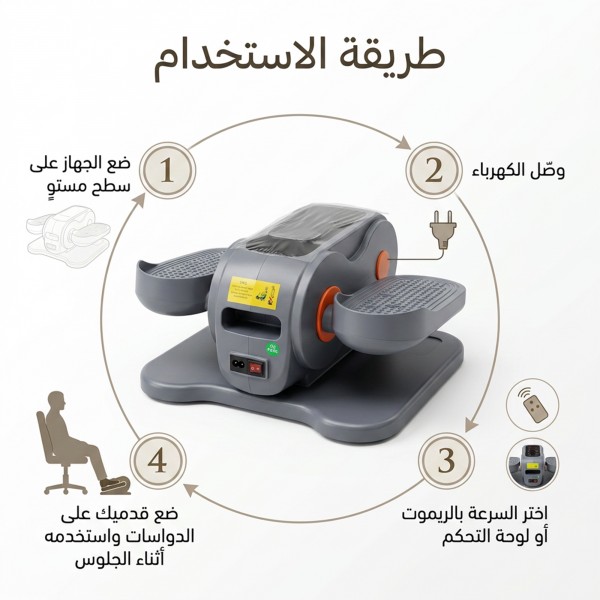 جهاز تمرين الساقين الكهربائي لكبار السن أثناء الجلوس جهاز تمرين الدواسات DENX DX3715