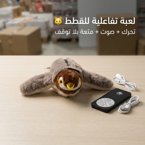 لعبة قطة تفاعلية قابلة لإعادة الشحن