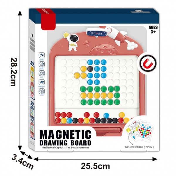 لوحة رسم مغناطيسية 2 في 1