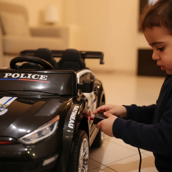 سيارة شرطة الكهربائية للأطفال