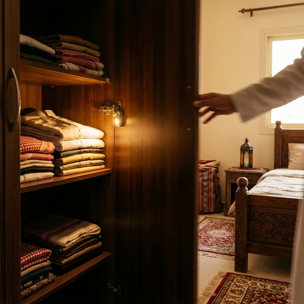 مصباح المفصل الداخلي للخزانة 4 حبات