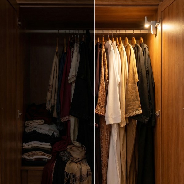 مصباح المفصل الداخلي للخزانة 4 حبات