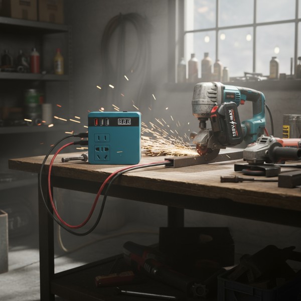 مصدر طاقة مؤقت للعمل في الهواء الطلق