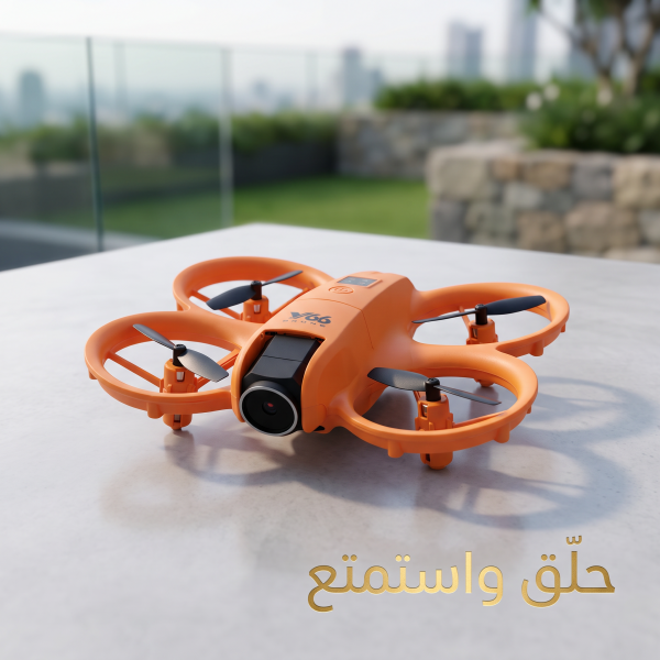 درون ميني بكاميرتين وحماية للمراوح تصوير وطيران بأمان