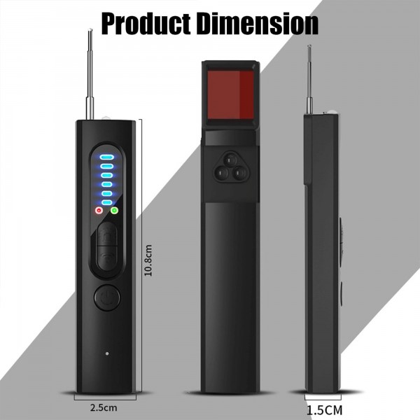 كاشف كاميرات التجسس و اجهزة التصنت المخفية متعدد الوظائف 4 في 1