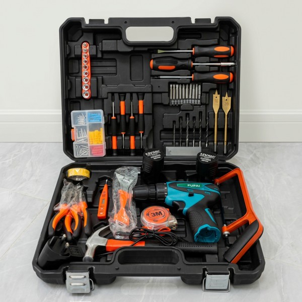 مجموعة أدوات مثقاب لاسلكي متعدد الوظائف