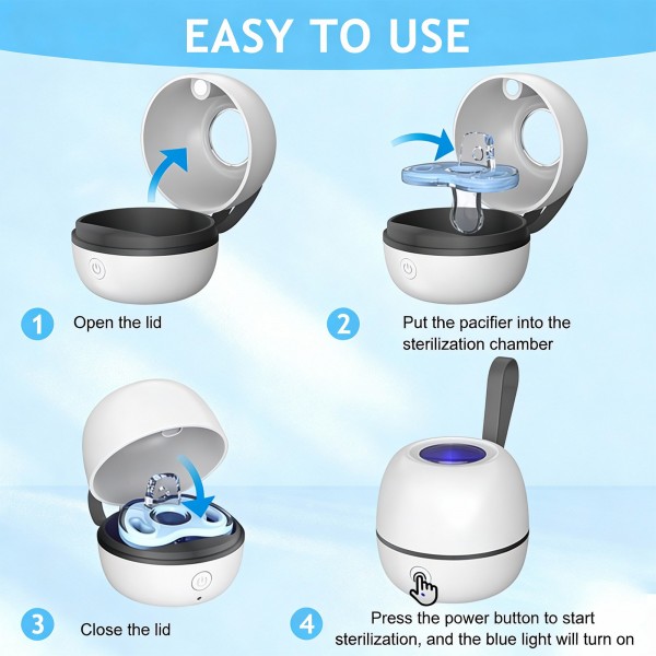 لهاية صغيرة محمولة قابلة لإعادة الشحن تعمل بالأشعة فوق البنفسجية