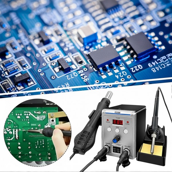 محطة لحام 2 في 1 مع مسدس حراري 700 واط