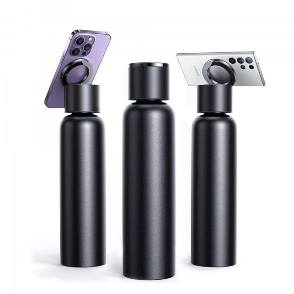 عرض شنطة صالة الالعاب الرياضية المغناطيسية + كرة تمارين + زجاجة مياه بحامل جوال مغناطيسي