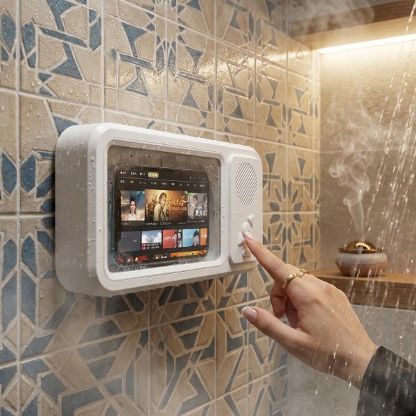 علبة هاتف محمول مقاومة للماء مع مكبر صوت