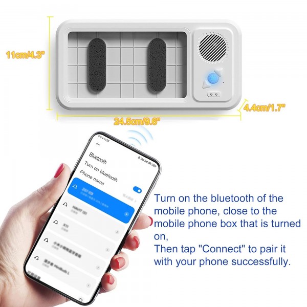 علبة هاتف محمول مقاومة للماء مع مكبر صوت