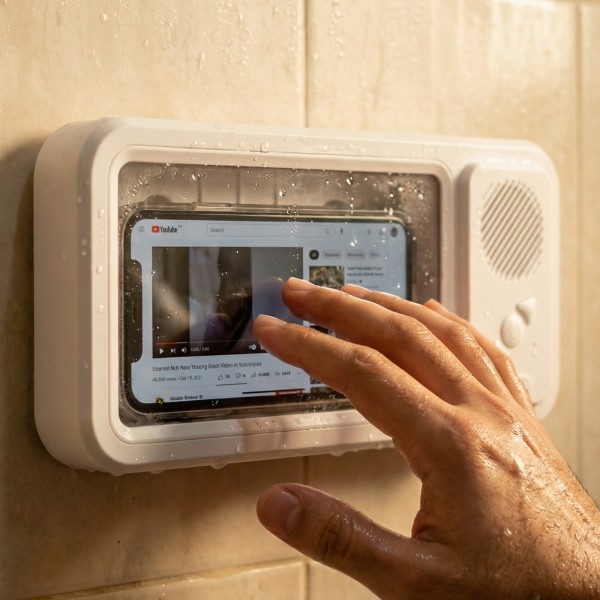 علبة هاتف محمول مقاومة للماء مع مكبر صوت