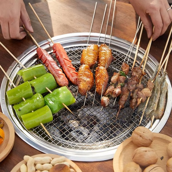 طاولة الشواء الخشبية