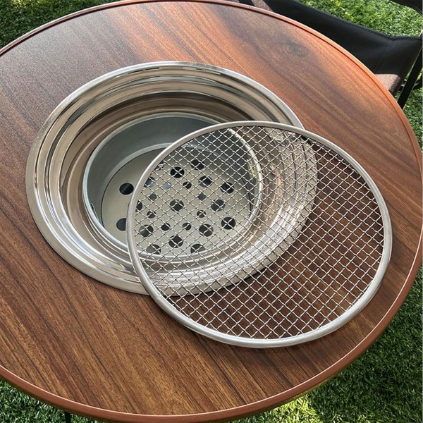 طاولة الشواء الخشبية