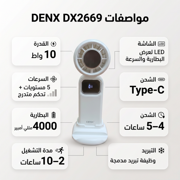 مروحة رقبة توربو محمولة