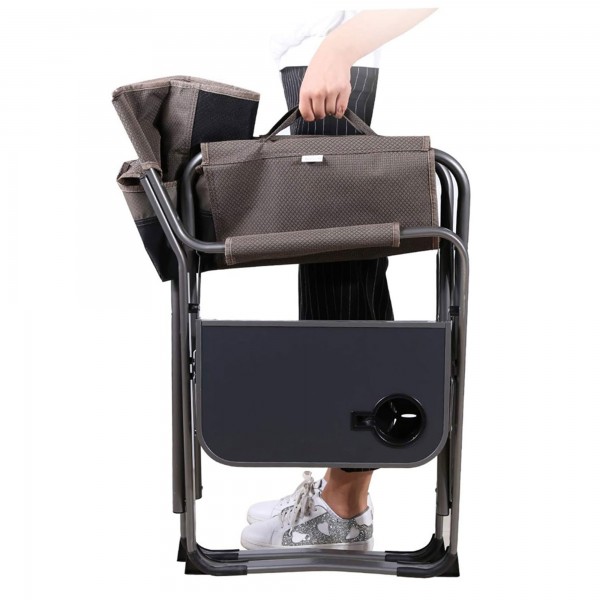 كرسي بمسند قابل للطي للتخييم