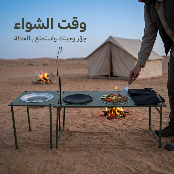 طقم طاولة تخييم