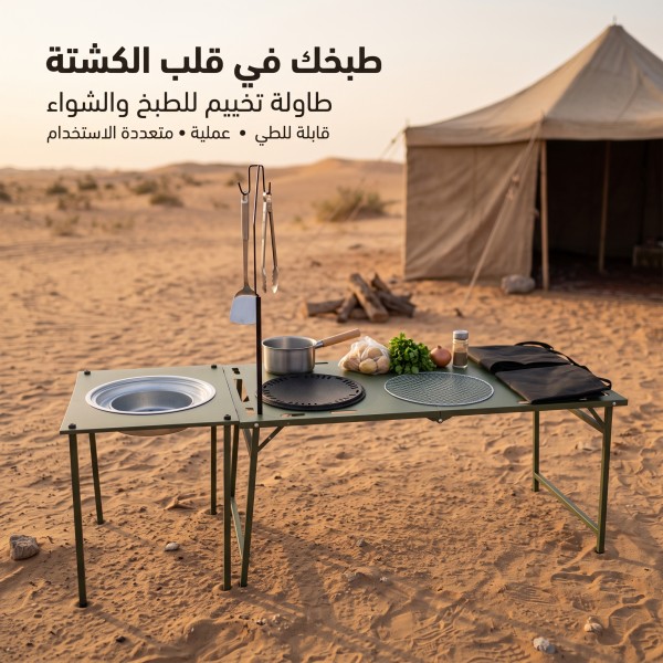 طقم طاولة تخييم