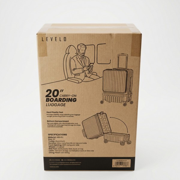 حقيبة سفر متعددة الوظائف مقاس24 بوصة مع حامل أكواب وجيب للتابلت وخطافات