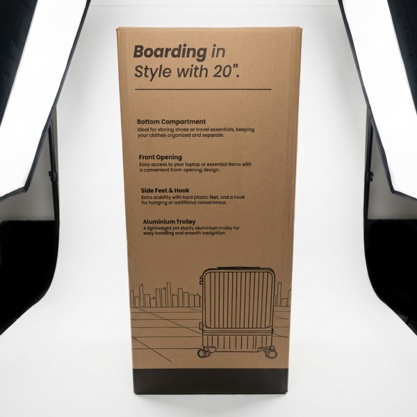 حقيبة سفر متعددة الوظائف مقاس24 بوصة مع حامل أكواب وجيب للتابلت وخطافات